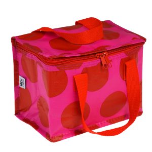 lunchtas toilettas stippen rood roze