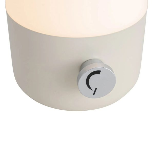 Campinglamp oplaadbaar Qazqa Haard beige